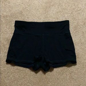 Mini black shorts